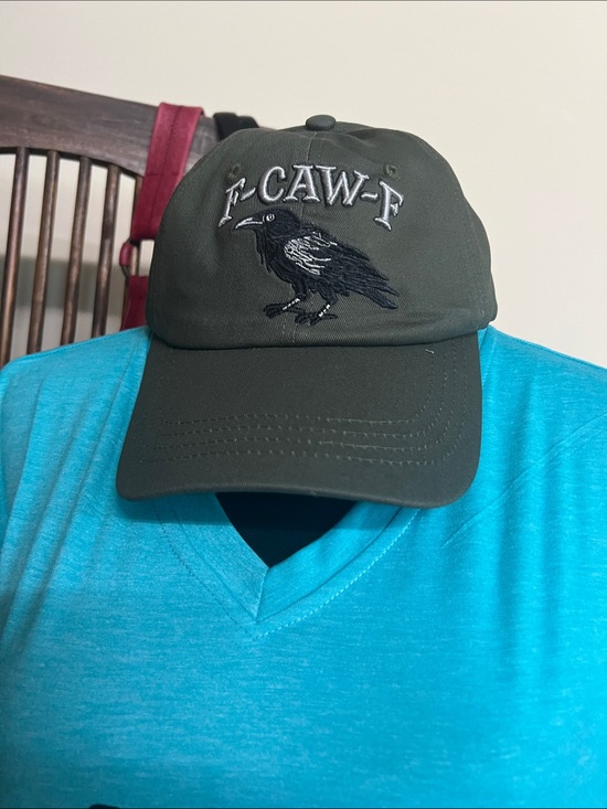Unbranded Accessories - F-CAW-F Olive Green Embroidered Raven Baseball Cap - NWOT
